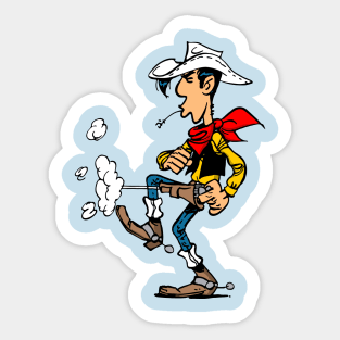 lucky luke Sticker